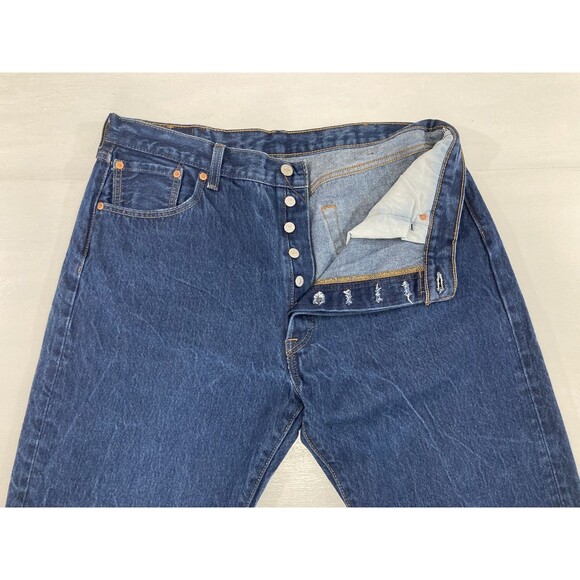 Levi’s 501 XX Men’s Jeans 40x36 Blue Denim Button Fly Original Fit Straight - Picture 4 of 12